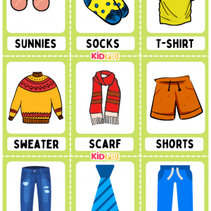 Clothes We Wear Flashcard Sheets