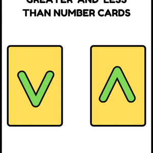Greater and Less Than Flashcards