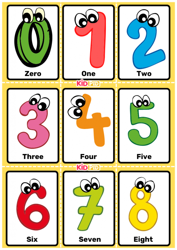 Number Flashcard Sheets