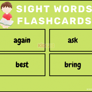 Sight Words Purple List Flashcards