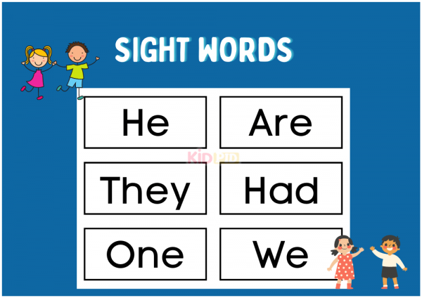 Sight Words Red List Flashcards