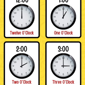 O'clock Flashcards