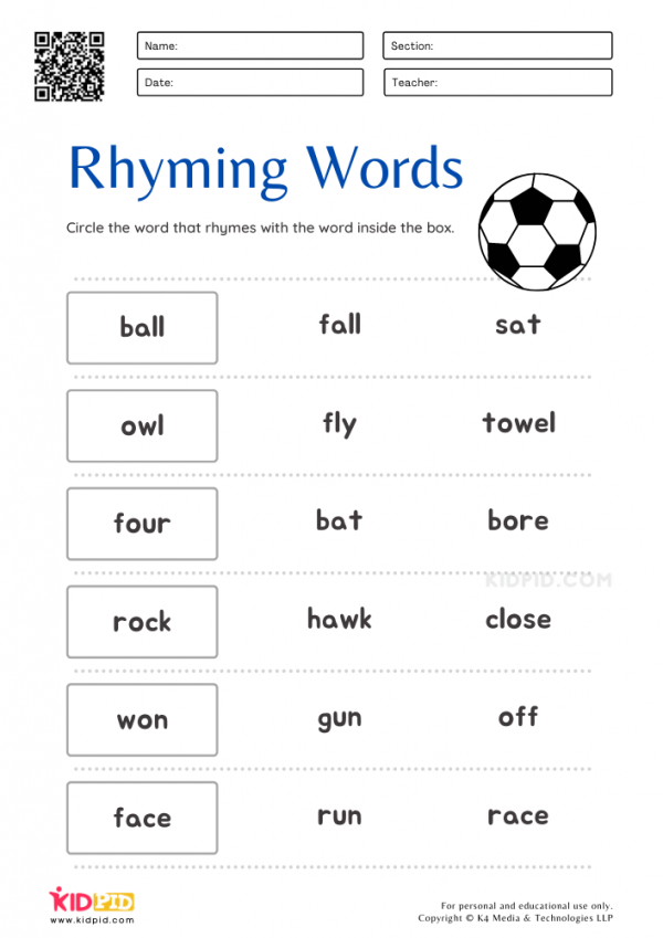 What Is Rhyming Words Of Heart