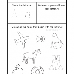 A-Z Letter Focus Worksheets for Preschool