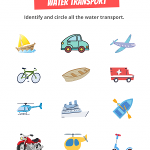Free Transportation Worksheets for Preschoolers