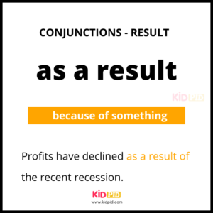 As A Result - Conjunctions in English
