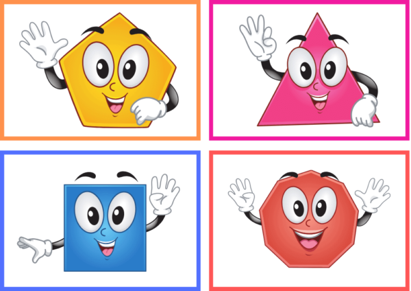 2D Shapes Matching Flashcards
