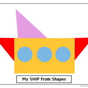 Ship Shape Cut-Out Templates: Fun Coloring & Puzzle Activity for Children