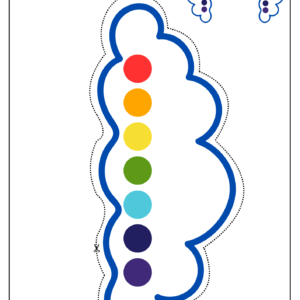 3D Rainbow Color Matching Craft Activity