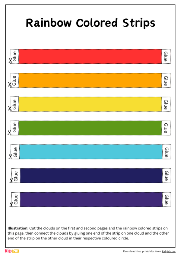 3D Rainbow Color Matching Craft Activity