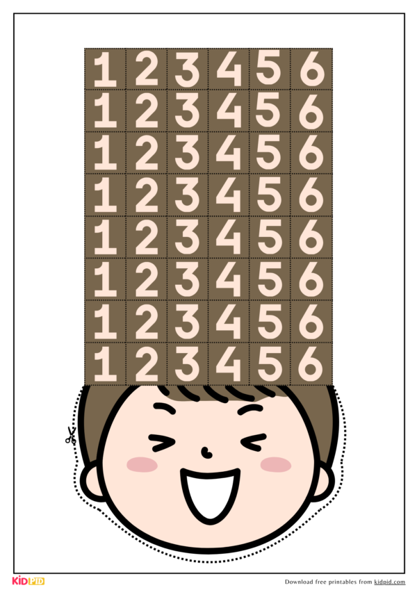 Hair Cut Activity With Number