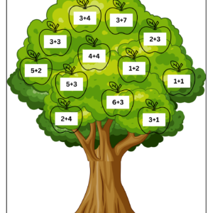 Apple Math Tree Learning Activity