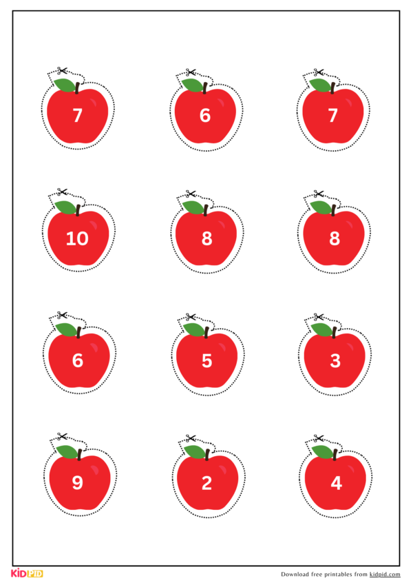 Apple Math Tree Learning Activity