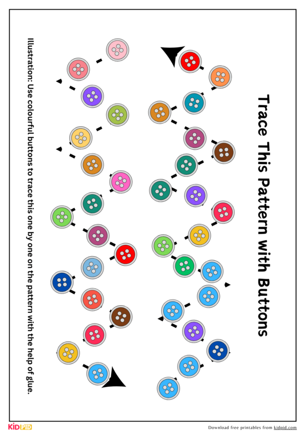Button Pattern Printable Activity