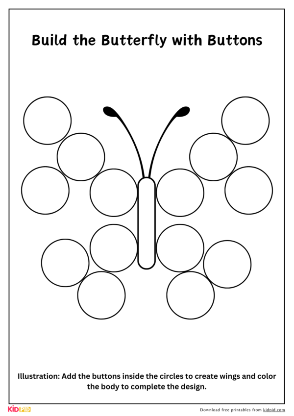 Button Placing Fine Motor Skills Activities