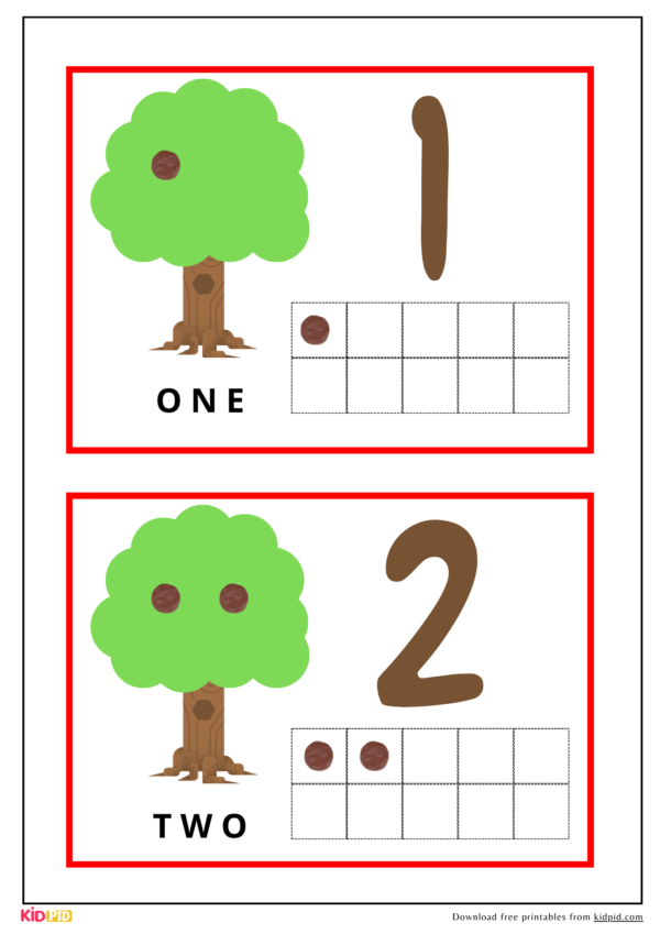 Clay Counting Card Printable Activity