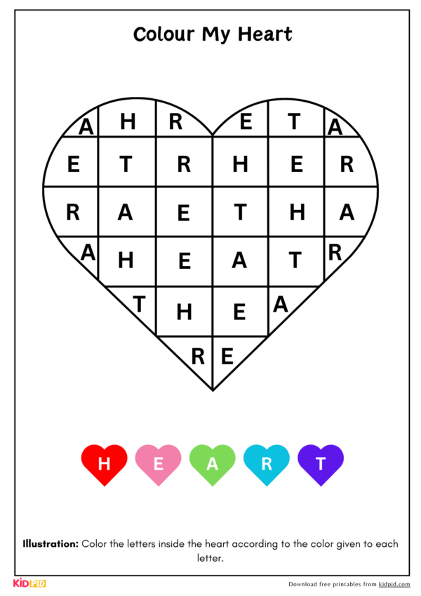 Color and Learn Alphabet Activity For Kids