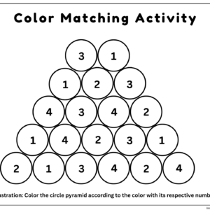 Color Matching Printable Activity For Kindergarten