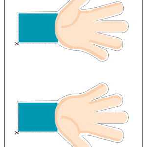 counting hands number learning activity for preschool