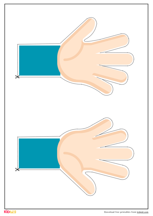 counting hands number learning activity for preschool