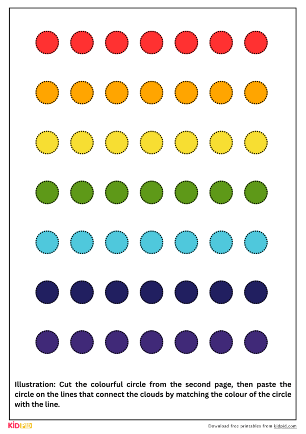 Dot Stickers Rainbow Learning Activities for Preschoolers