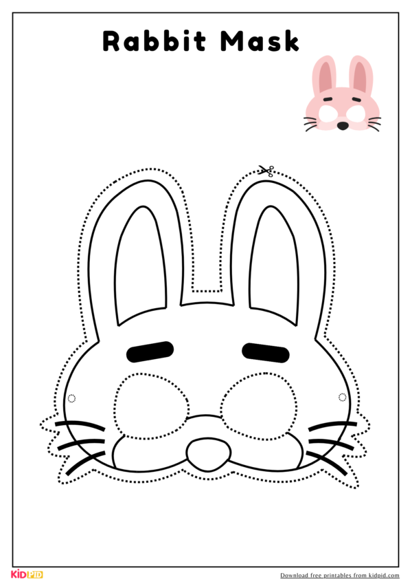 Rabbit Mask Cutout Activity