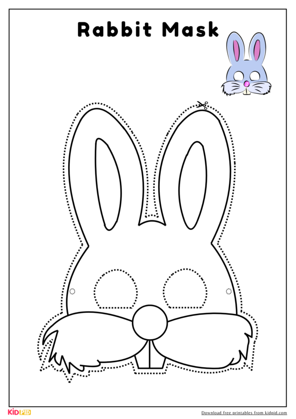 Rabbit Mask Cutout Activity