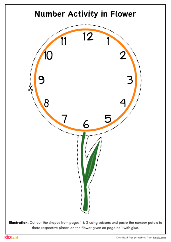 Sticky Note Counting Flower Printable Activity - Image 2