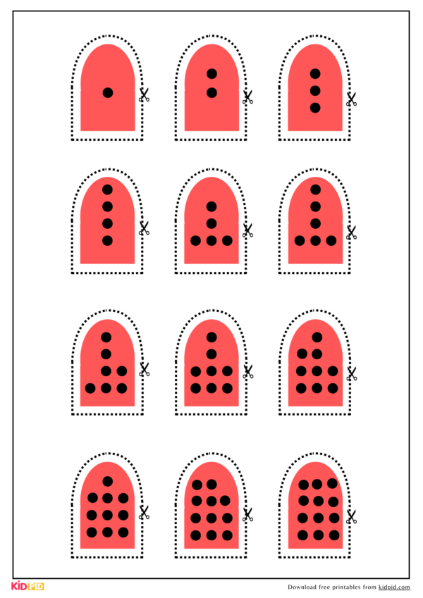 Sticky Note Counting Flower Printable Activity