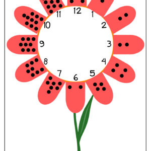 Sticky Note Counting Flower Printable Activity