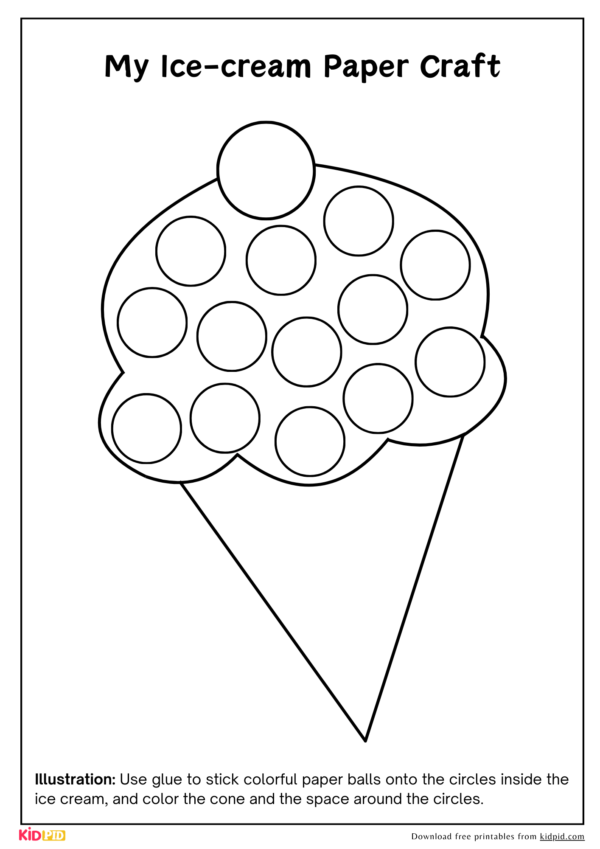 Summer Paper Ball Crafts – Printable Activity
