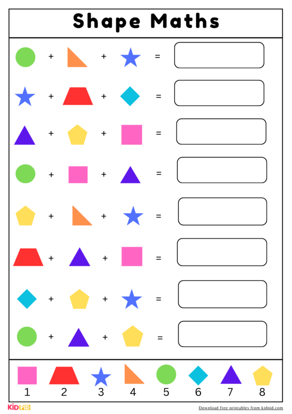 Visual Perception Shape Activity for Kids