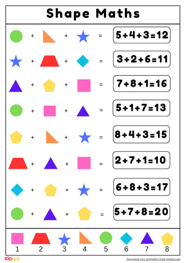 Visual Perception Shape Activity for Kids