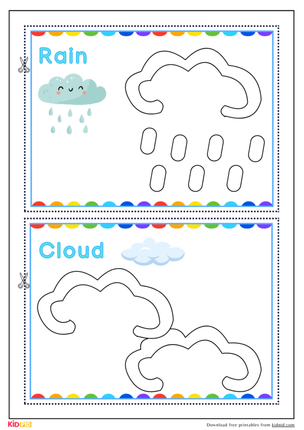 Weather Theme Playdough Printable Activity