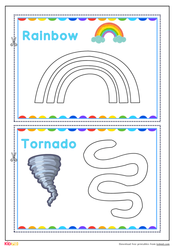 Weather Theme Playdough Printable Activity