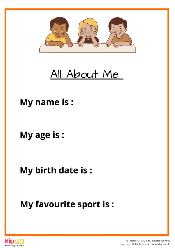 All About Me Workbook