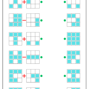 Blocks Math Logical Worksheet Activity