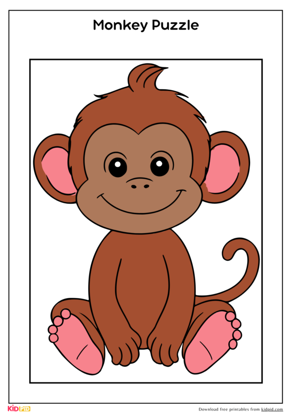 Color & Cut Puzzle Activity Printables