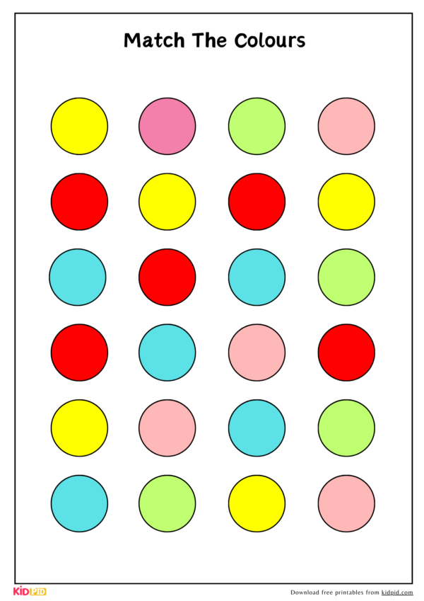 Color Matching Game Activity Using Popsicle Stick