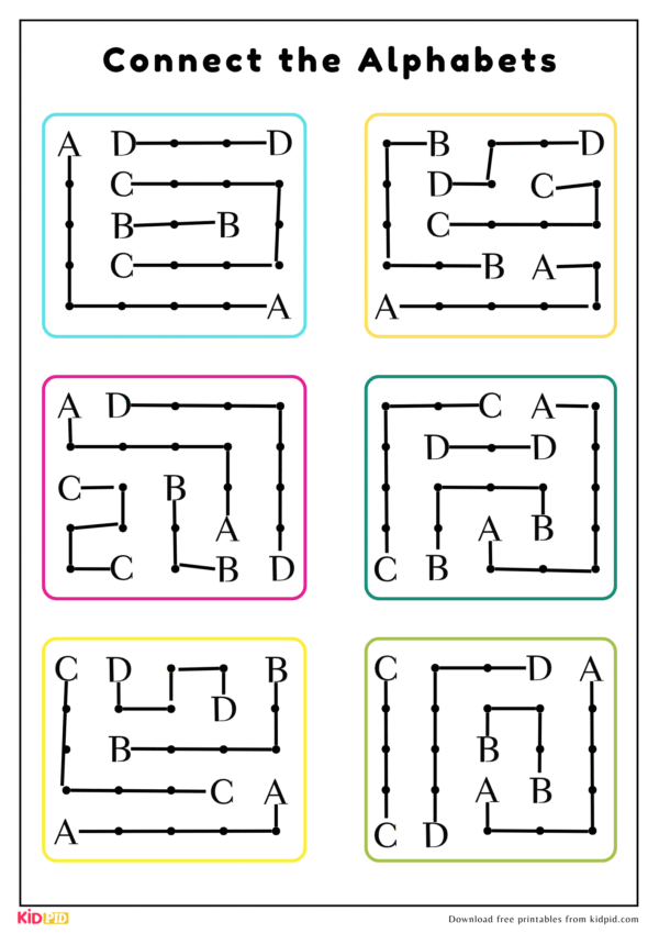Connect the Alphabets Game Activity For Play Schools - Image 2