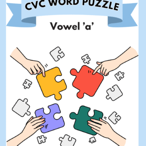 CVC Word Puzzle Vowel "A"
