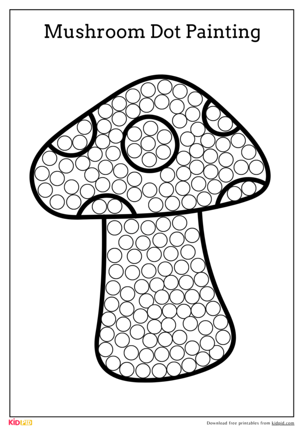 Dot Art Activity – Free for Kids to Print and Paint