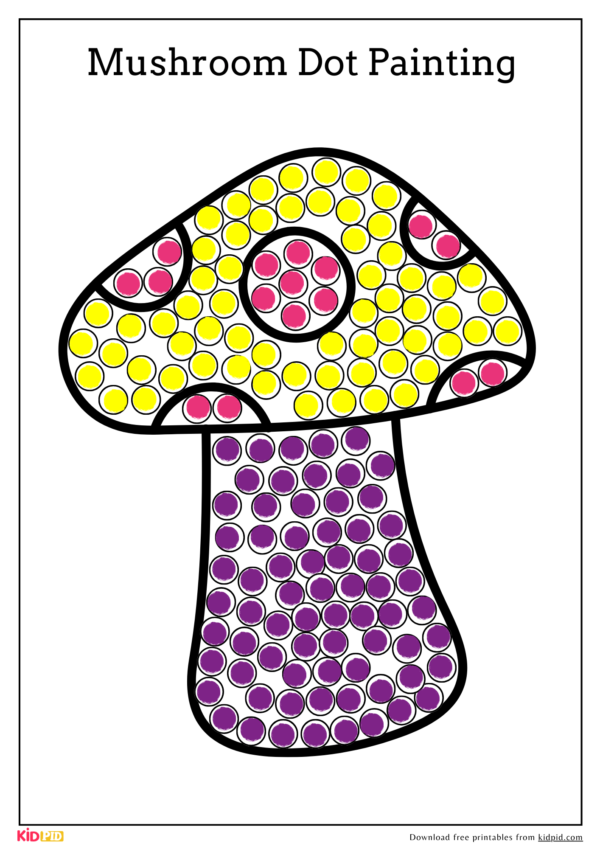 Dot Art Activity – Free for Kids to Print and Paint