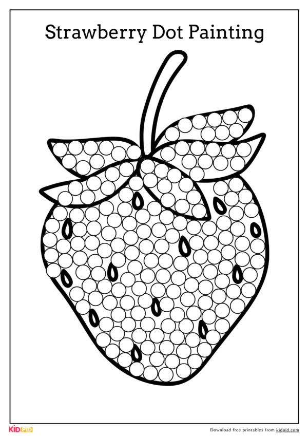 Dot Art Activity – Free for Kids to Print and Paint