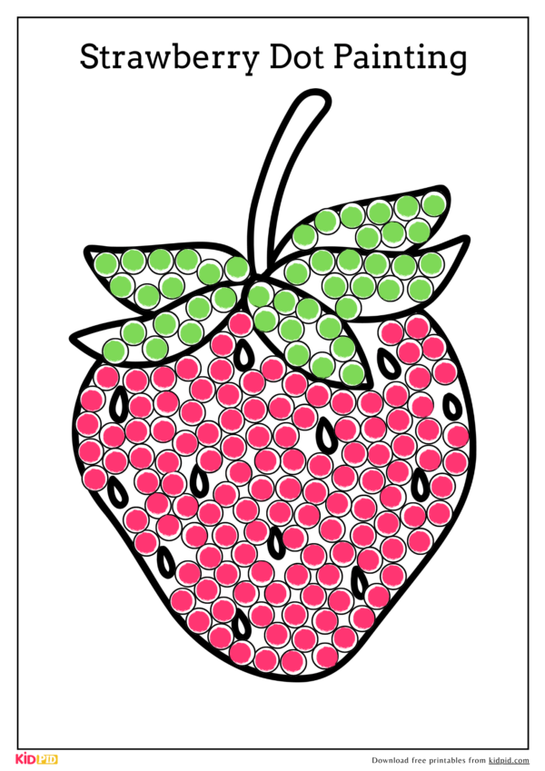 Dot Art Activity – Free for Kids to Print and Paint