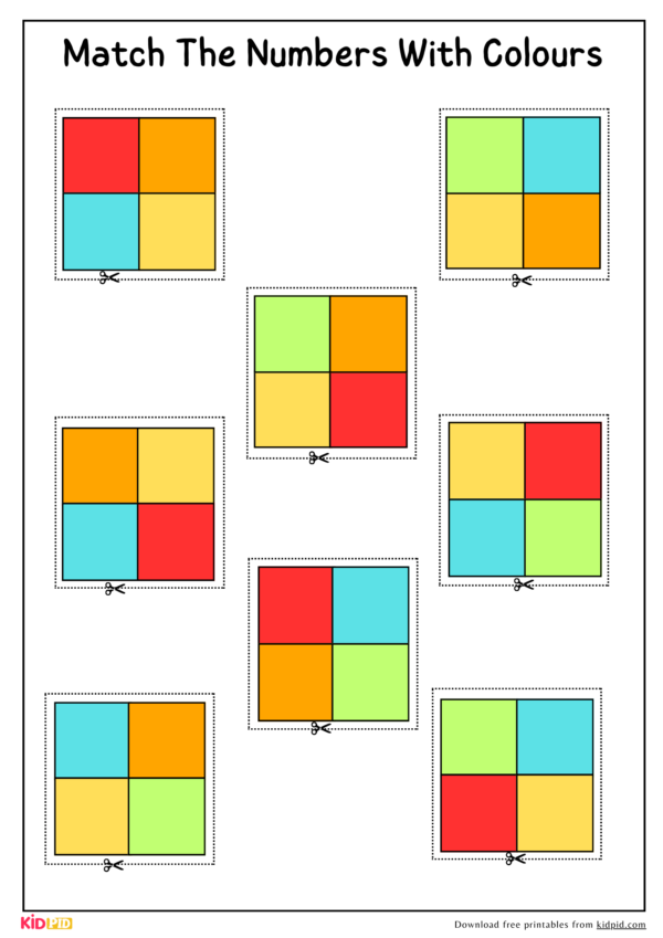 Free Color Matching Activity Printable