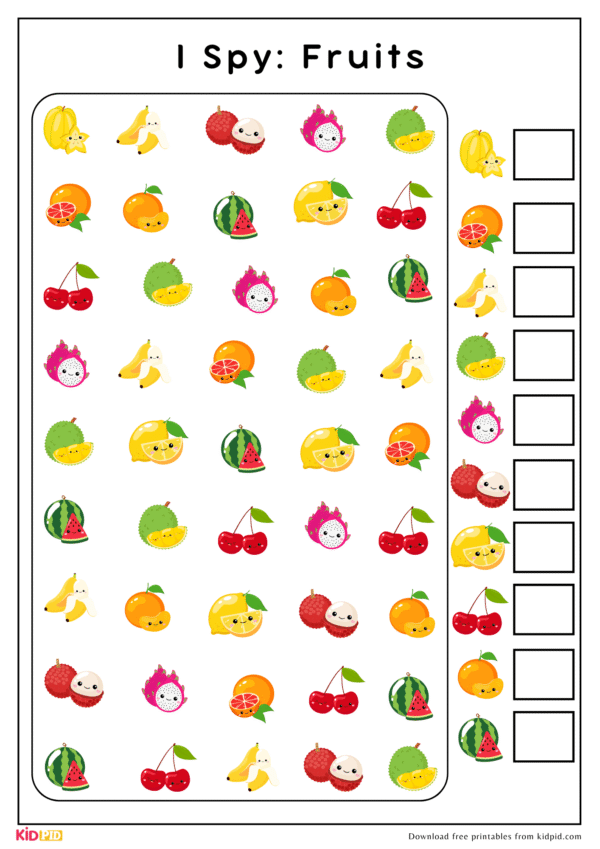 I Spy Game Activities For Kindergarten