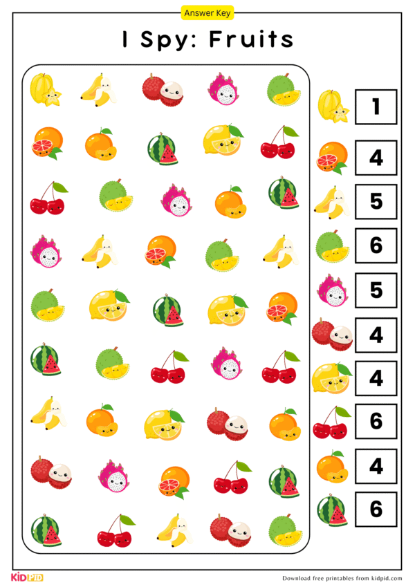 I Spy Game Activities For Kindergarten