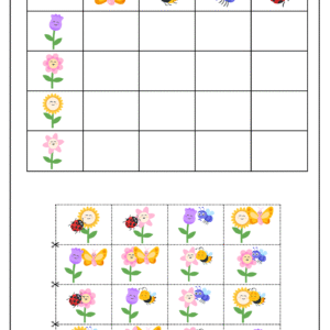 Logic Table Education Game Worksheet For Children