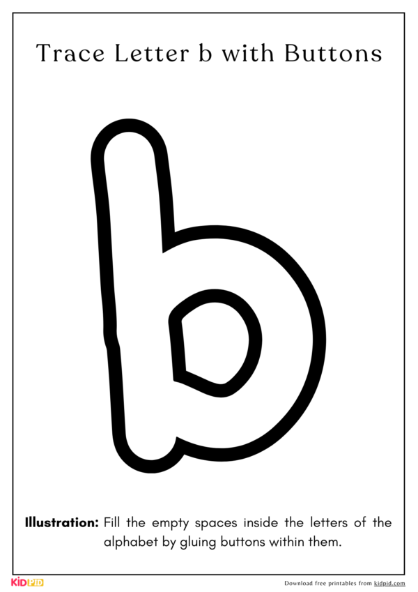 Lowercase Alphabet Tracing Printable With Buttons